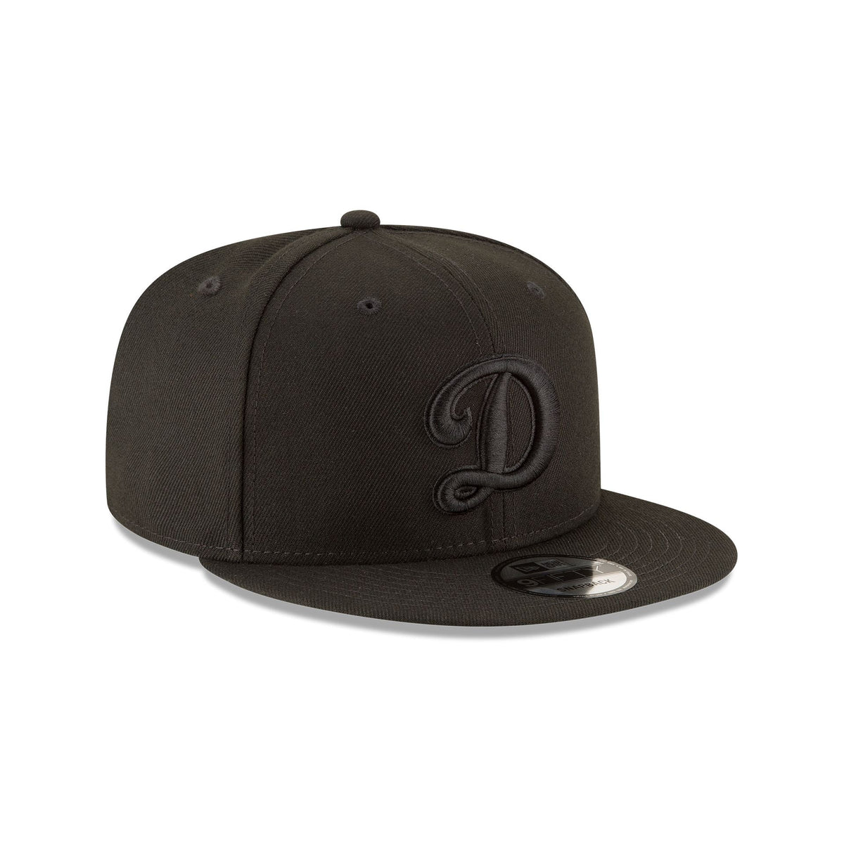 Los Angeles Dodgers Basic All Black 9FIFTY Snapback Hat - Image 3