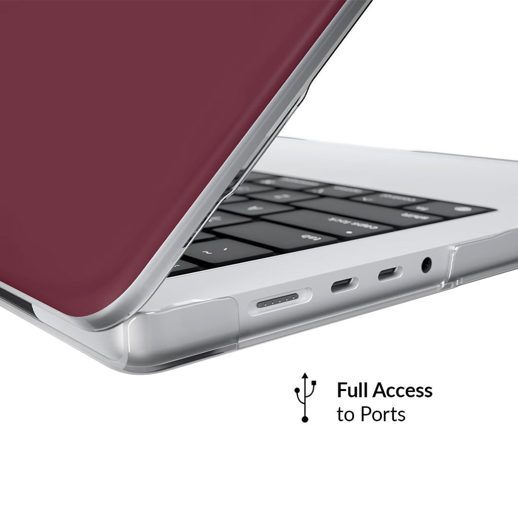 Burgundy 1990 MacBook Case