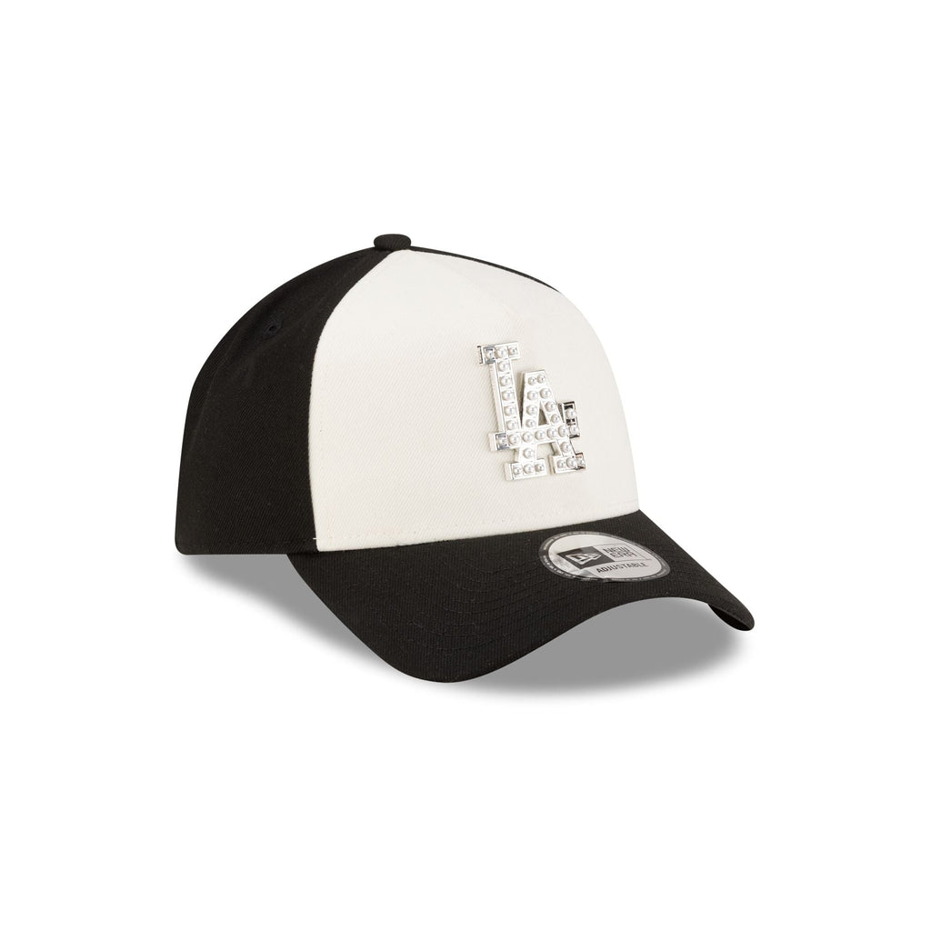 Los Angeles Dodgers Pearl Logo 9FORTY A-Frame Snapback Hat - Image 3