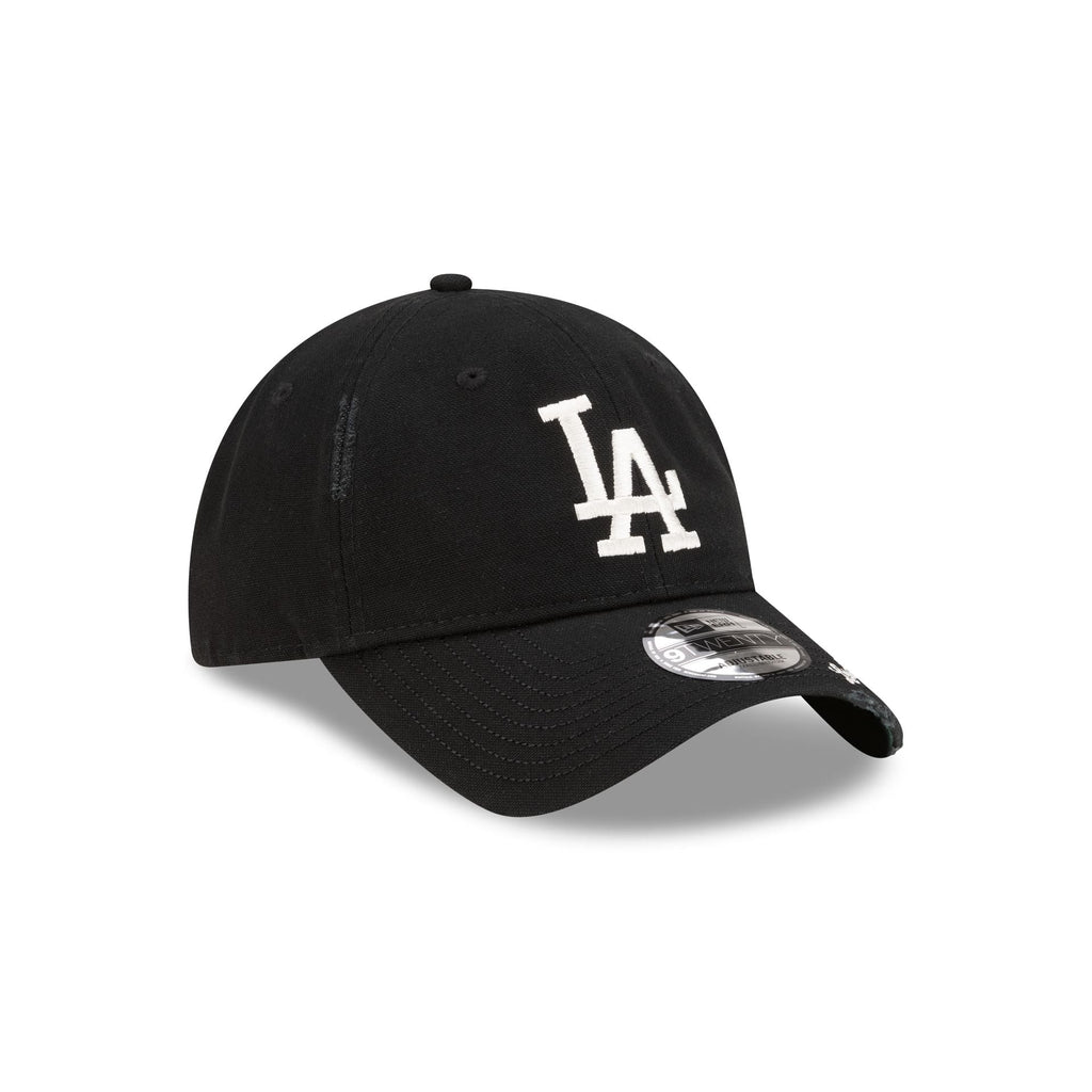 Los Angeles Dodgers Distressed Black 9TWENTY Adjustable Hat - Image 3