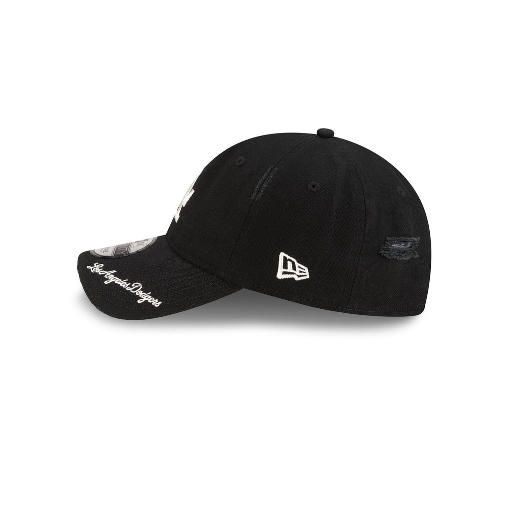 Los Angeles Dodgers Distressed Black 9TWENTY Adjustable Hat - Image 4