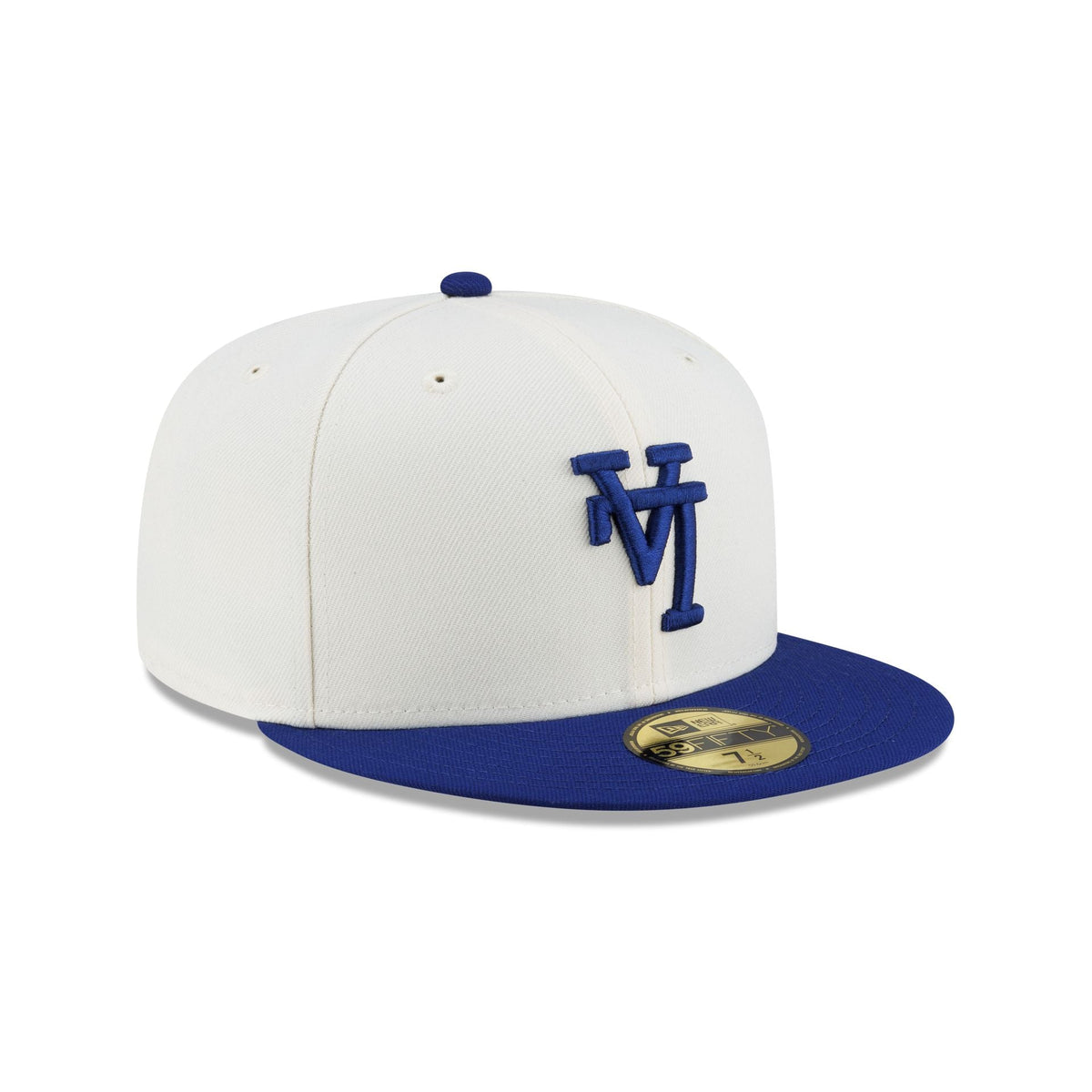 Los Angeles Dodgers Upside Down Logo Cream 59FIFTY Fitted Hat - Image 3