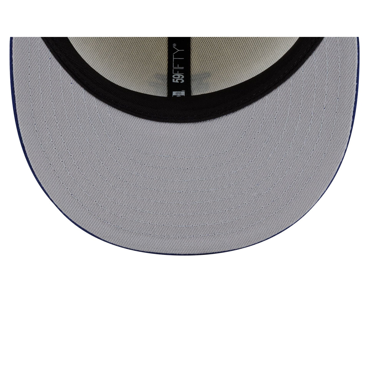 Los Angeles Dodgers Upside Down Logo Cream 59FIFTY Fitted Hat - Image 7