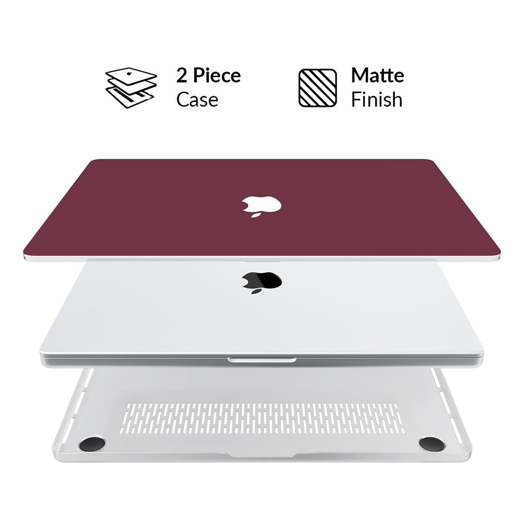Burgundy 1990 MacBook Case