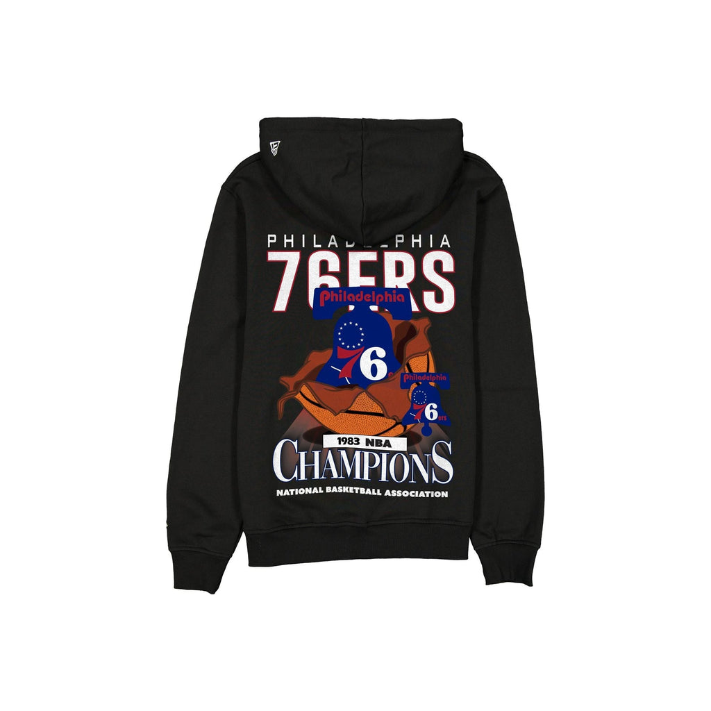 Philadelphia 76ers Hardwood Classics 1983 Champions Bold Hoodie - Image 2