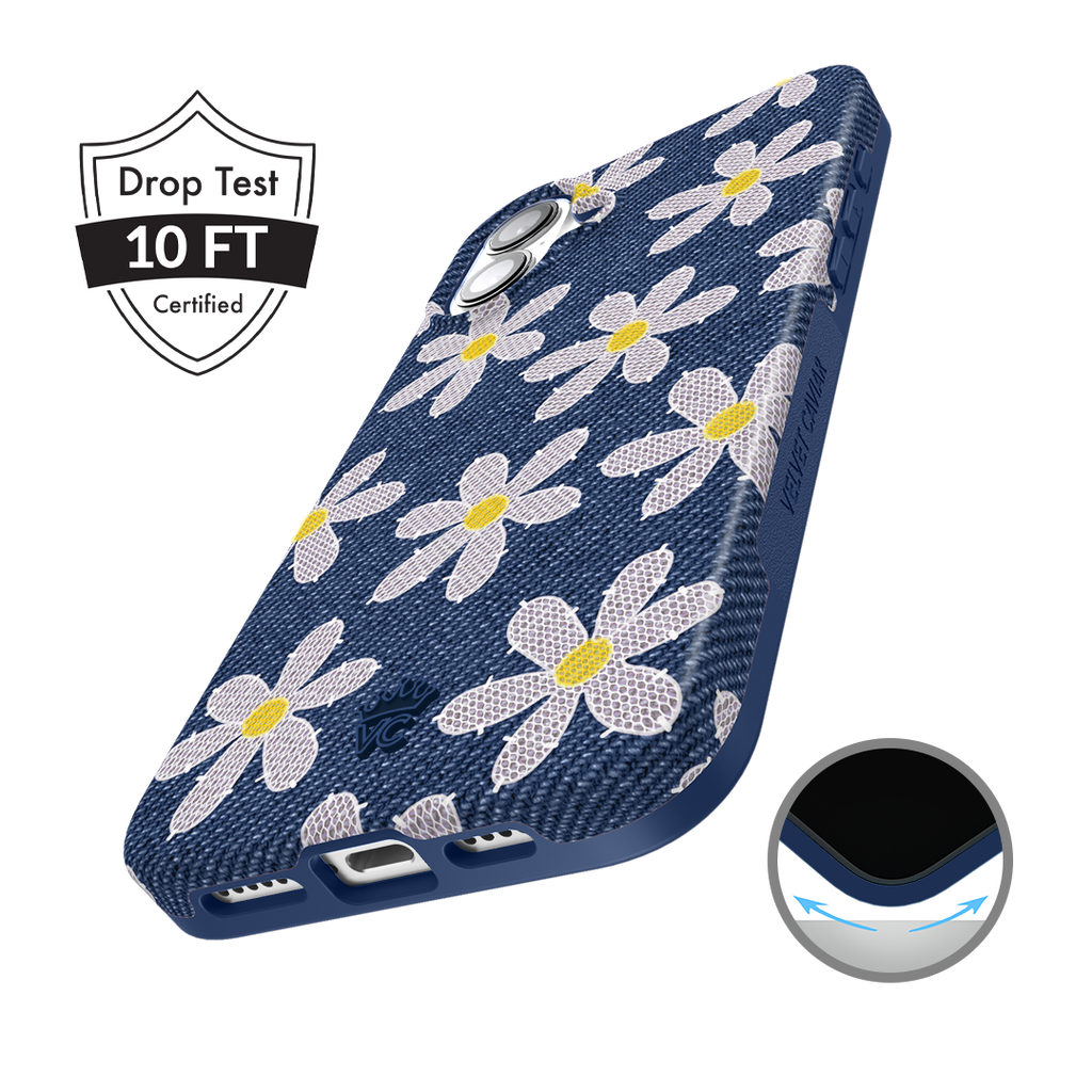 Denim Daisy iPhone Case