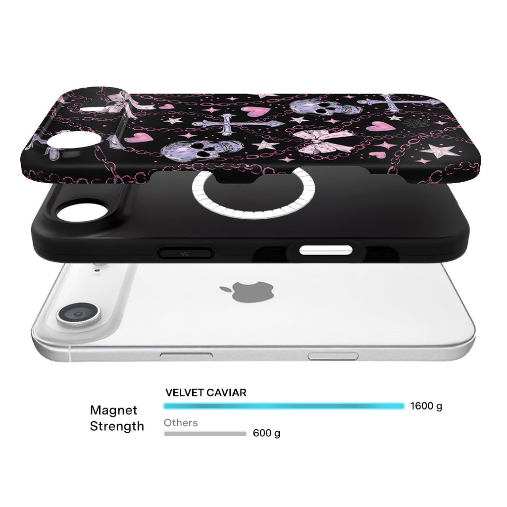 Pretty Punk Skulls iPhone Case