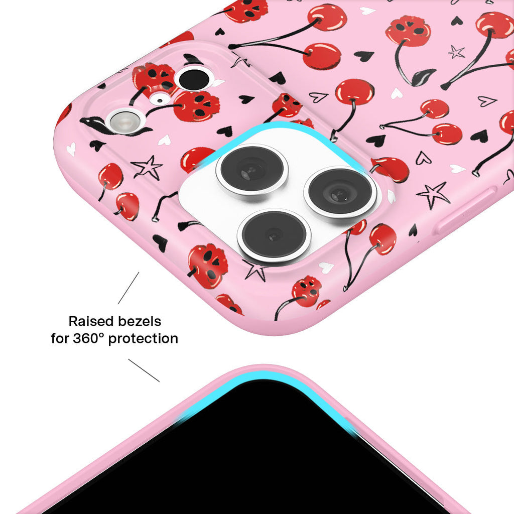 Sour Cherry Skulls iPhone Case