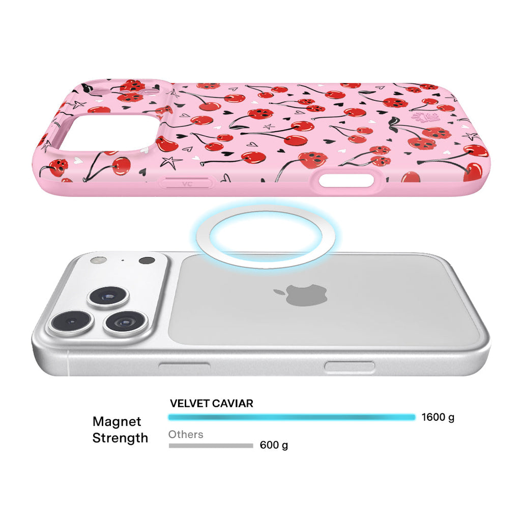 Sour Cherry Skulls iPhone Case