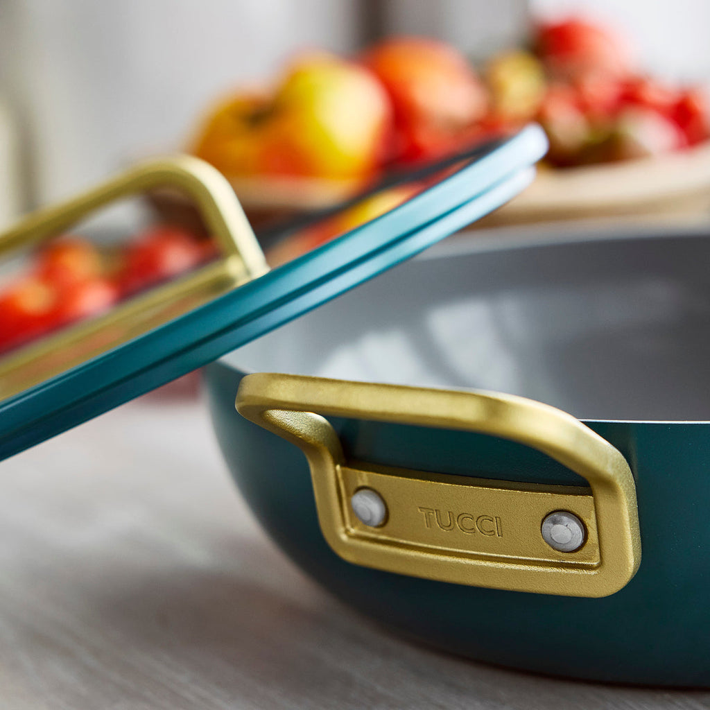 Stanley Tucci™ Ceramic Nonstick 4.5-Quart Stanley Pan Jr. | Venetian Teal - Image 7