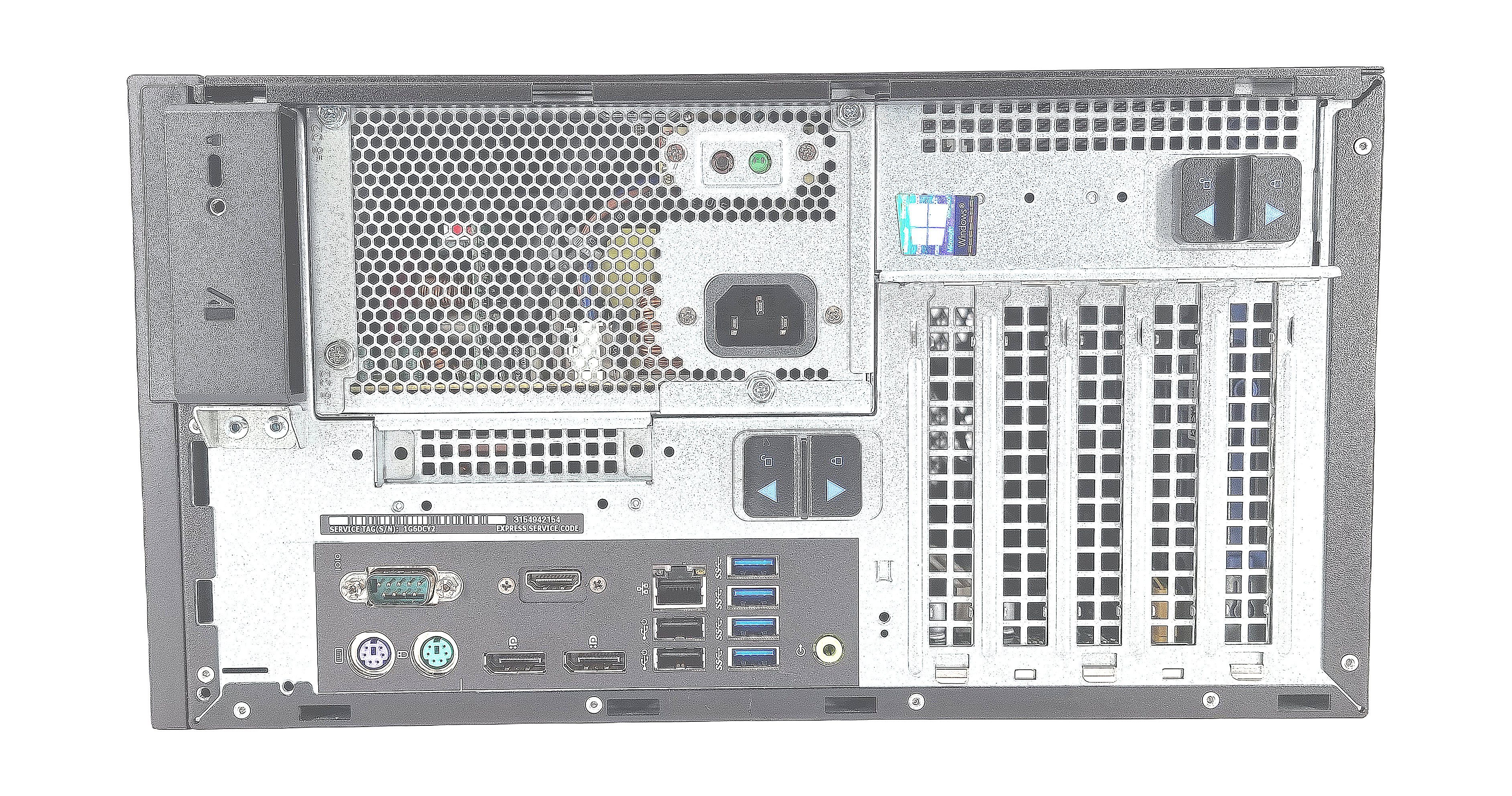 Dell Precision 3630 Tower PC, Core i7 8th Gen (K), 8GB RAM, 256GB SSD, Win 11
