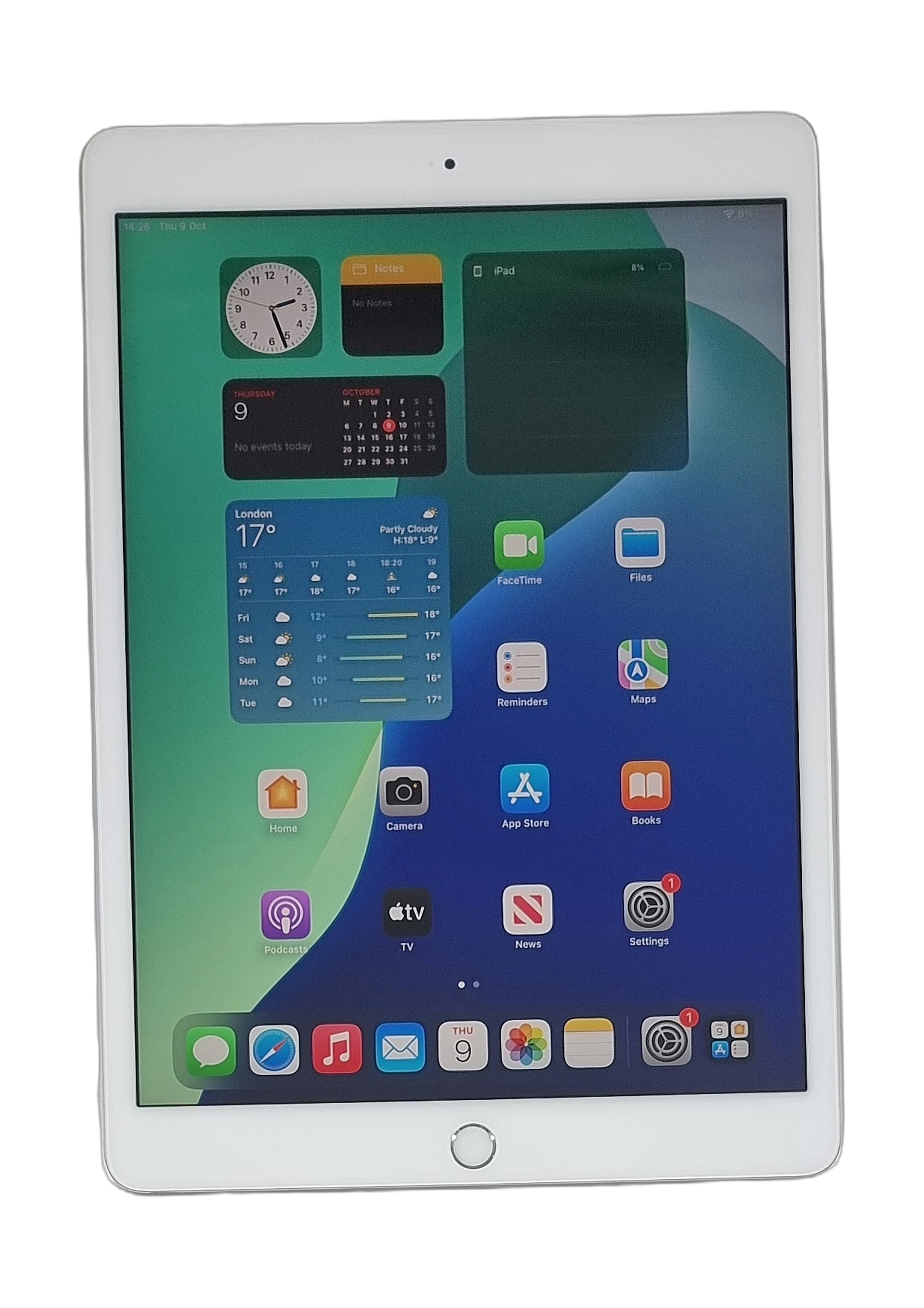 Apple iPad 7th Generation Tablet, 32GB, WiFi, Silver, A2197
