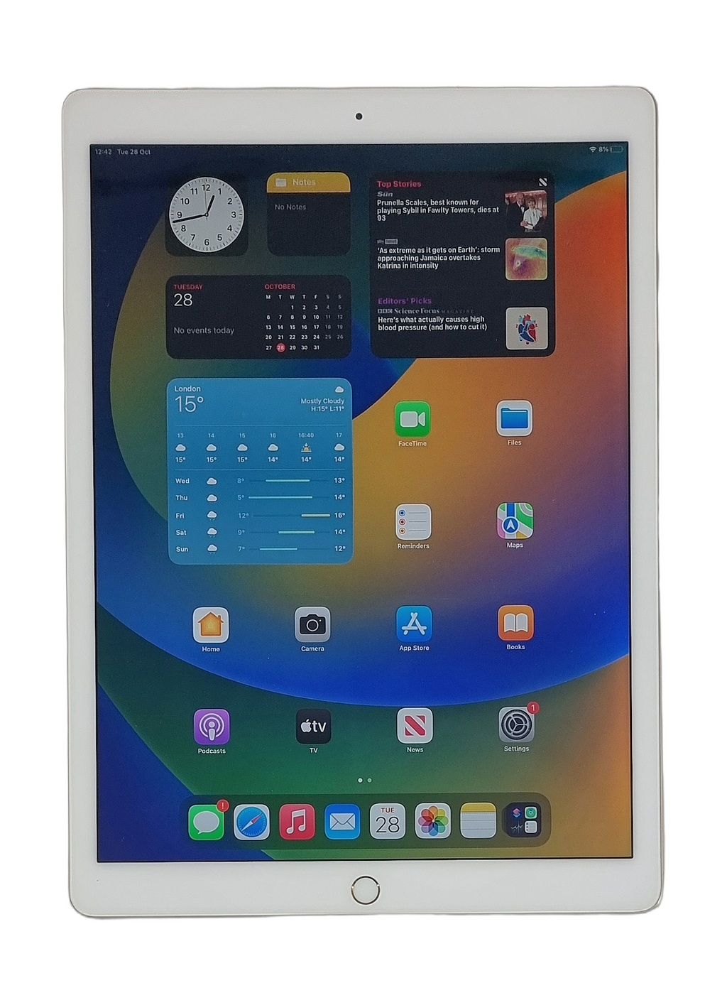 Apple iPad Pro Tablet, 128GB, Wifi + Cellular, Gold, A1652
