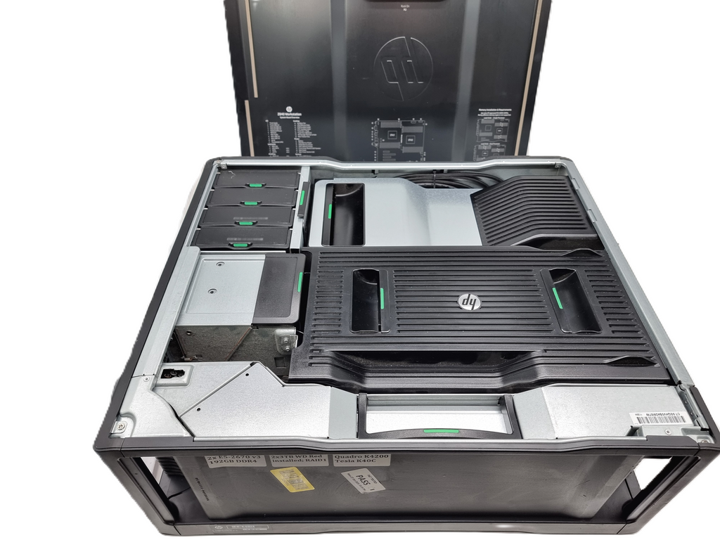 HP Z840 Workstation: 2x Xeon E5-2637v4, 512GB RAM, 2x 3TB HDD