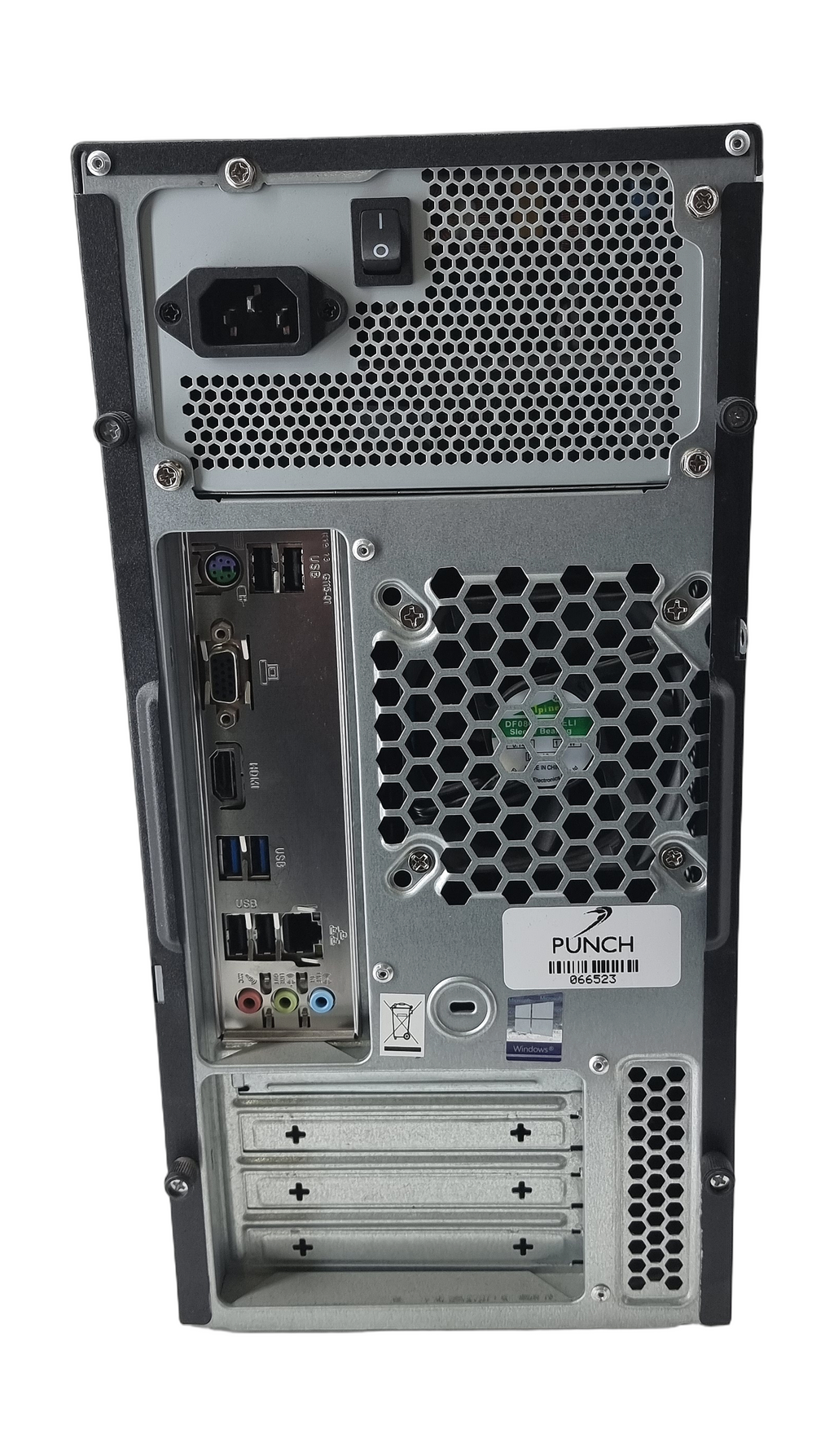 Punch Technologies Tower PC, Core i3 8th Gen, 8GB RAM, 256GB SSD, Windows 11