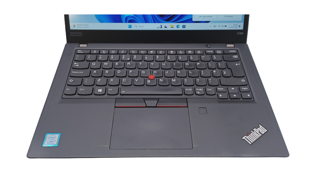 Lenovo ThinkPad X390 Laptop, 13.3" i7 8th Gen, 16GB RAM, 256GB SSD, Windows 11