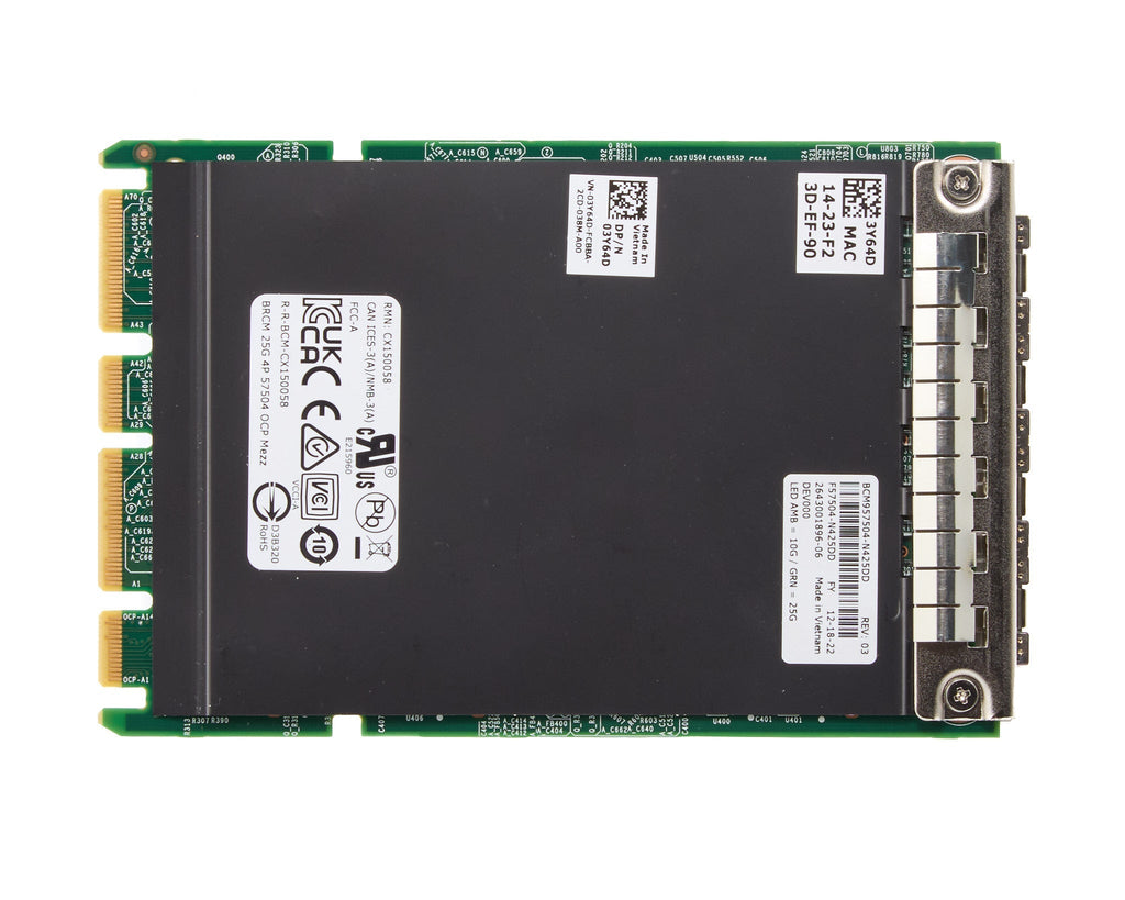 Dell Broadcom 57504 Quad Port 25GB SFP28 OCP 3.0