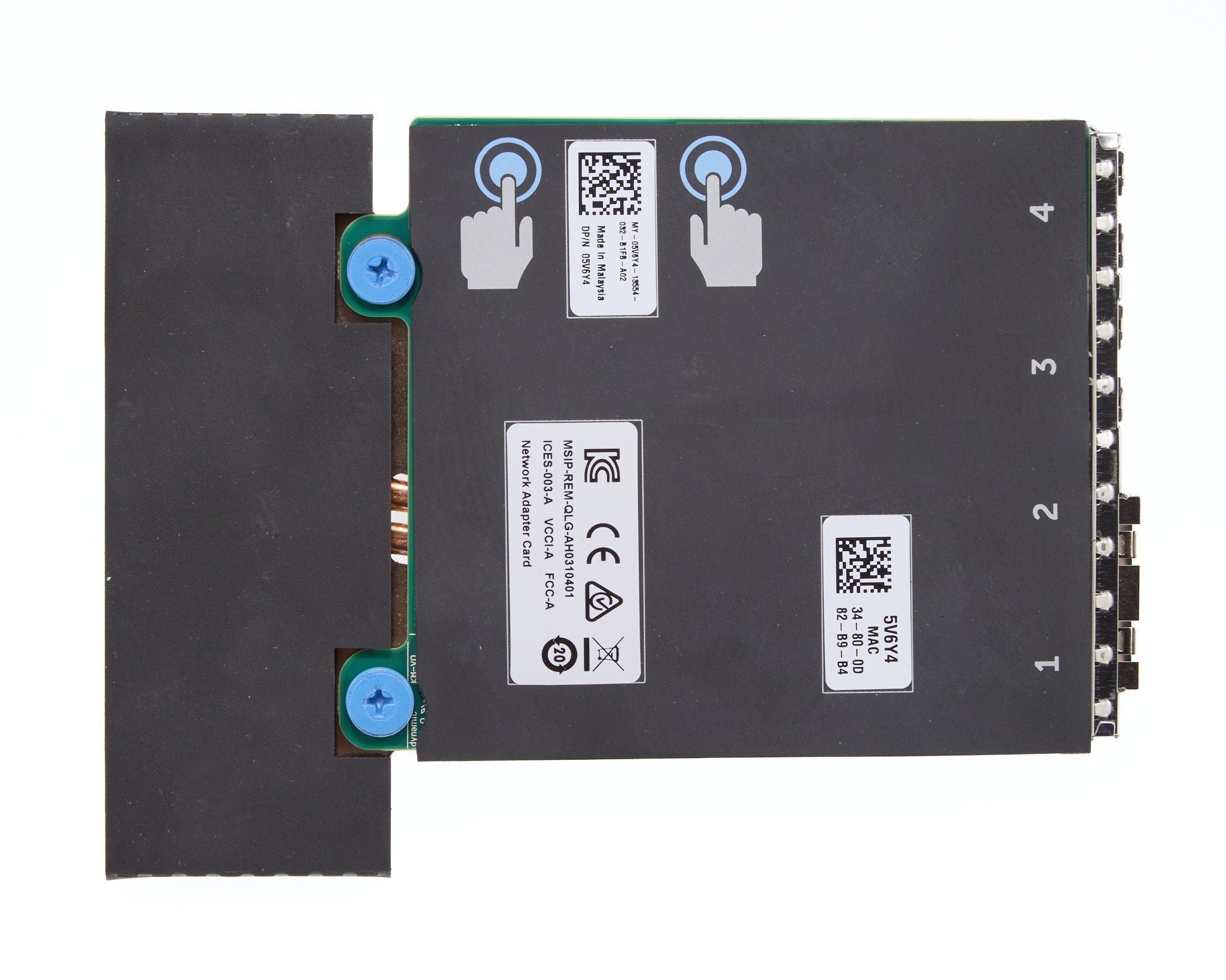 Dell QLogic FastLinQ QL41264 Dual Port 10GB SFP+ & Dual Port 1GB RJ45 rNDC
