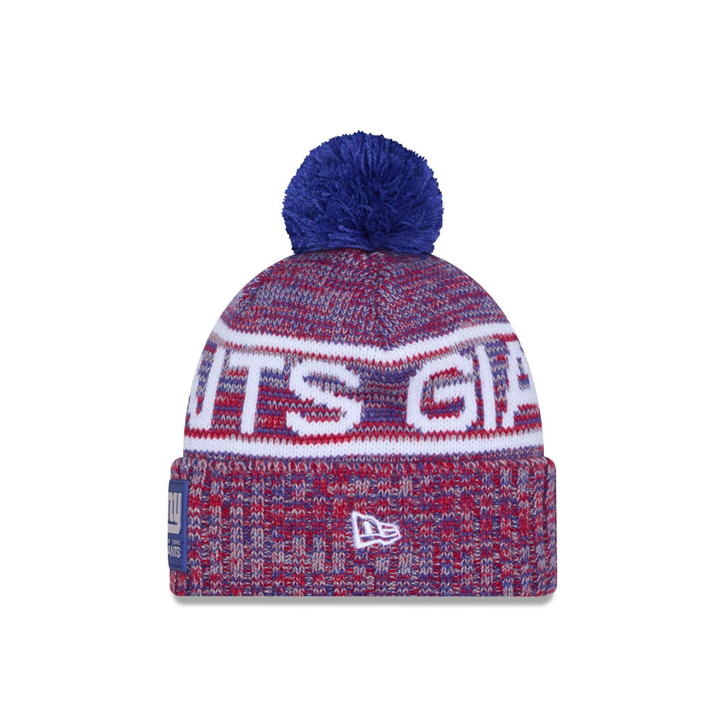 New York Giants 2025 Sideline Cold Weather Pom Knit Hat - Image 2
