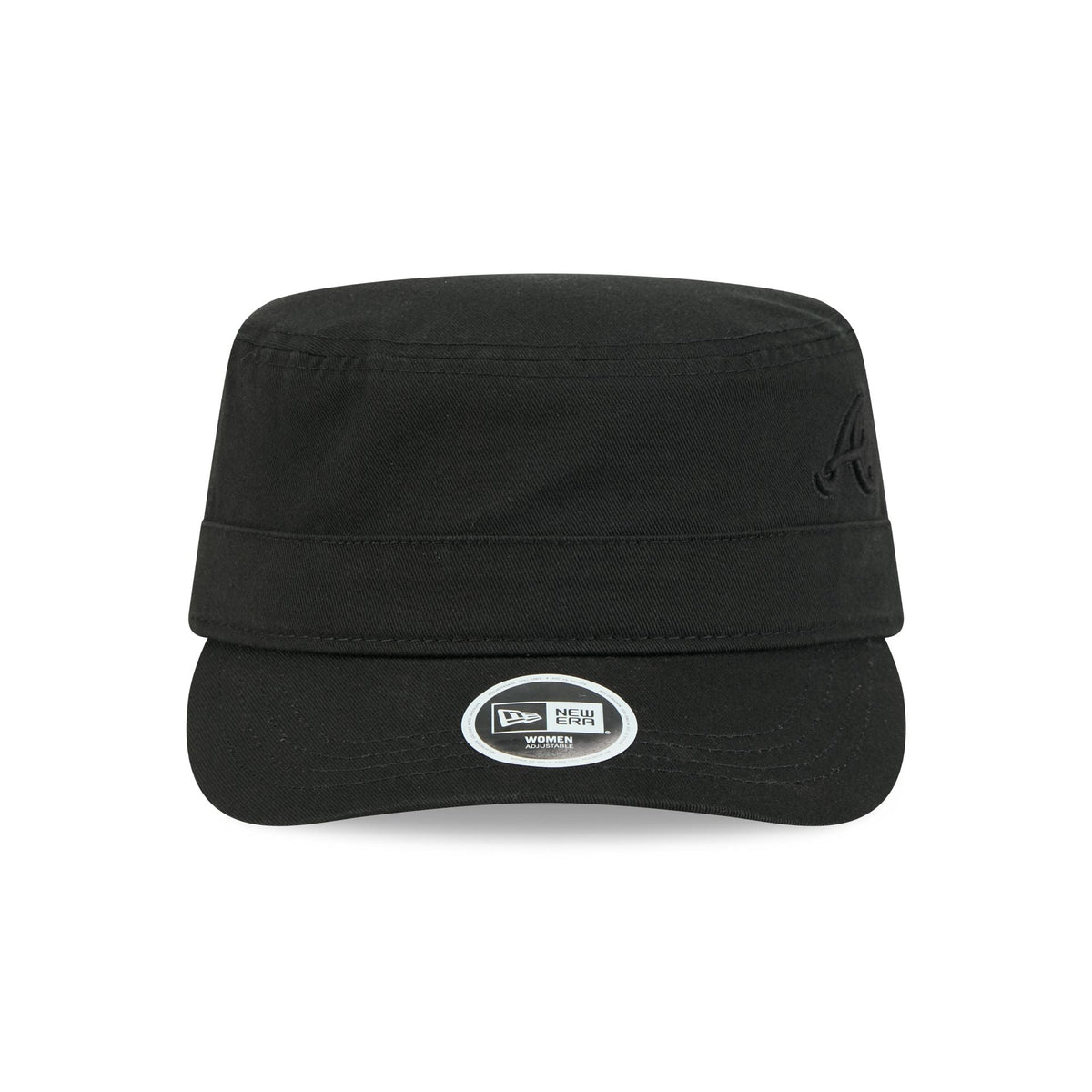Atlanta Braves Women's Cadet Black Military Adjustable Hat - Image 2