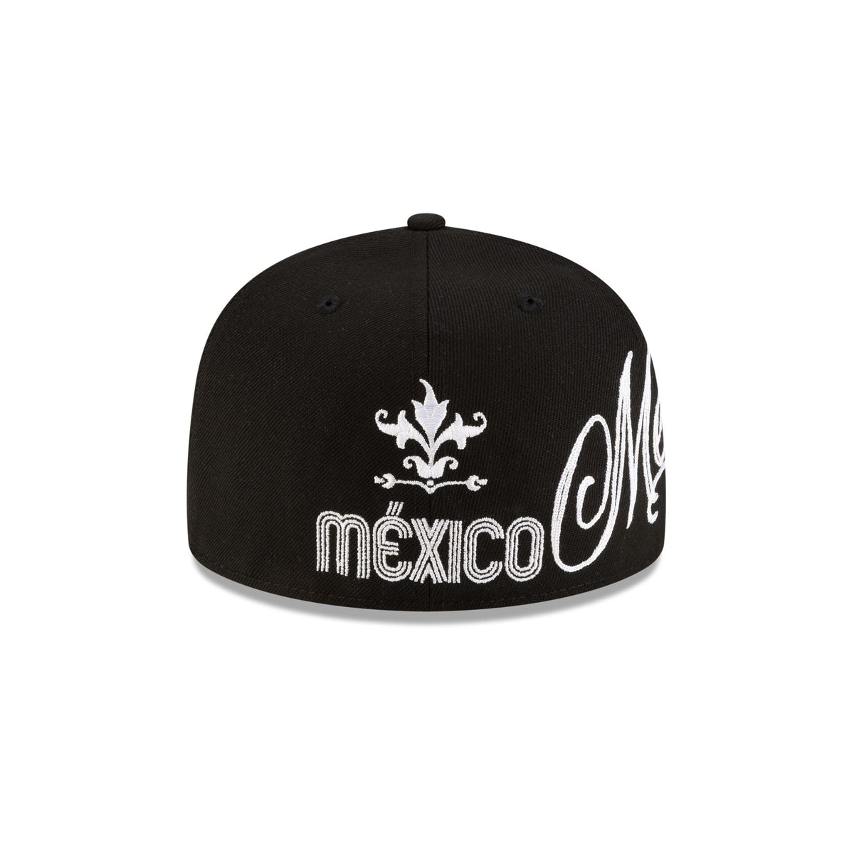 Mexico Baseball Script Black and White 59FIFTY Fitted Hat - Image 6
