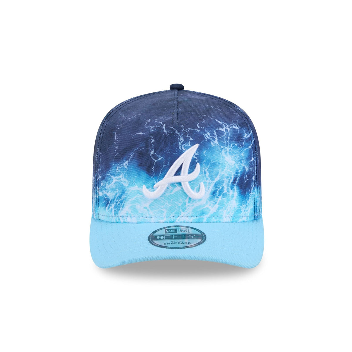 Atlanta Braves Deep Water 9FIFTY A-Frame Snapback Hat - Image 2