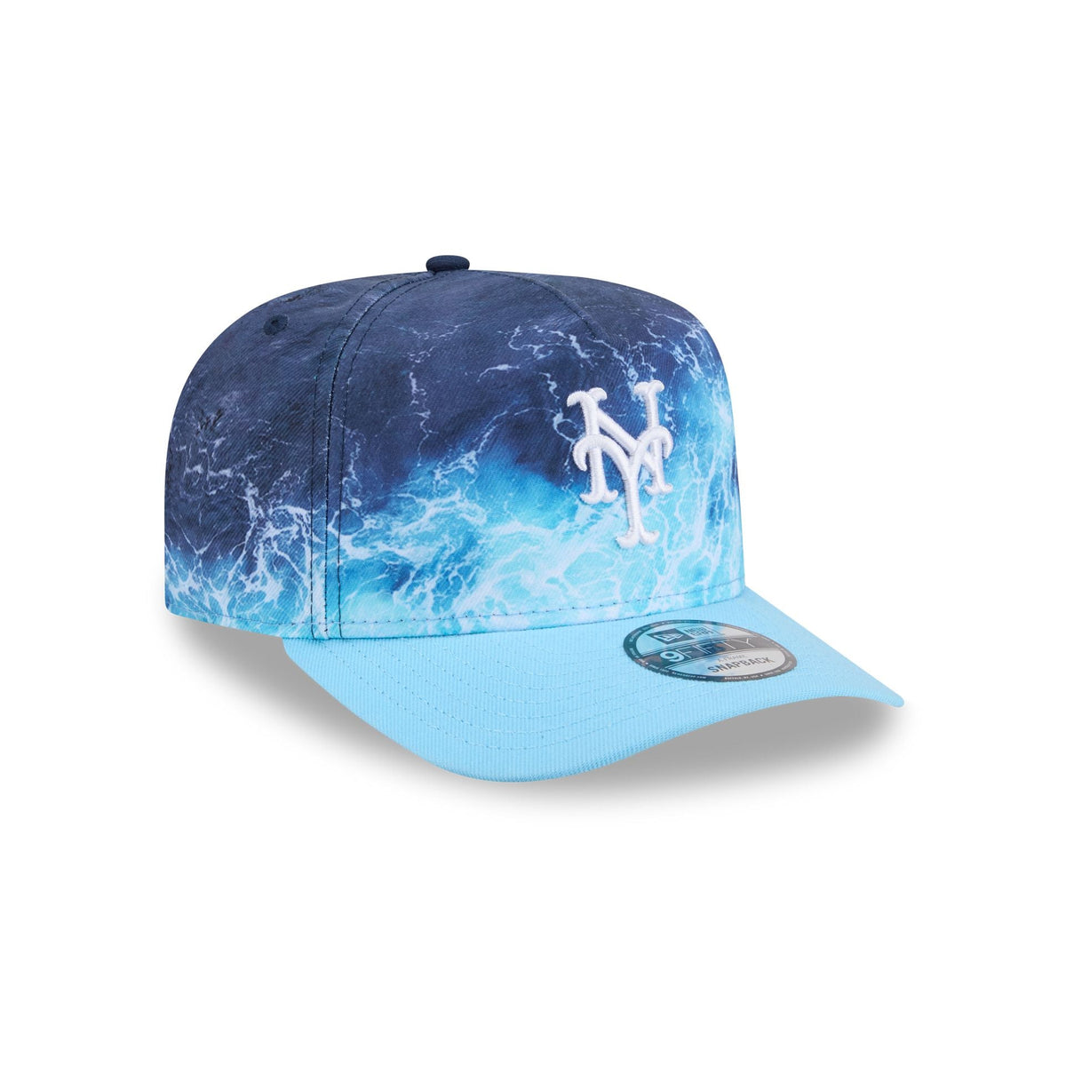 New York Mets Deep Water 9FIFTY A-Frame Snapback Hat - Image 3