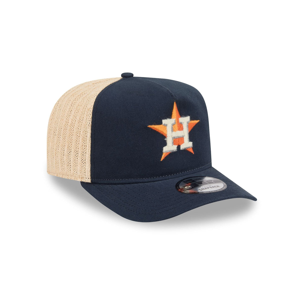 Houston Astros Grained 9FIFTY A-Frame Snapback Hat - Image 3
