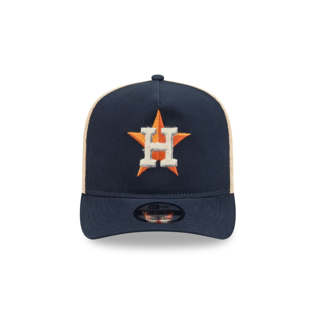 Houston Astros Grained 9FIFTY A-Frame Snapback Hat - Image 2