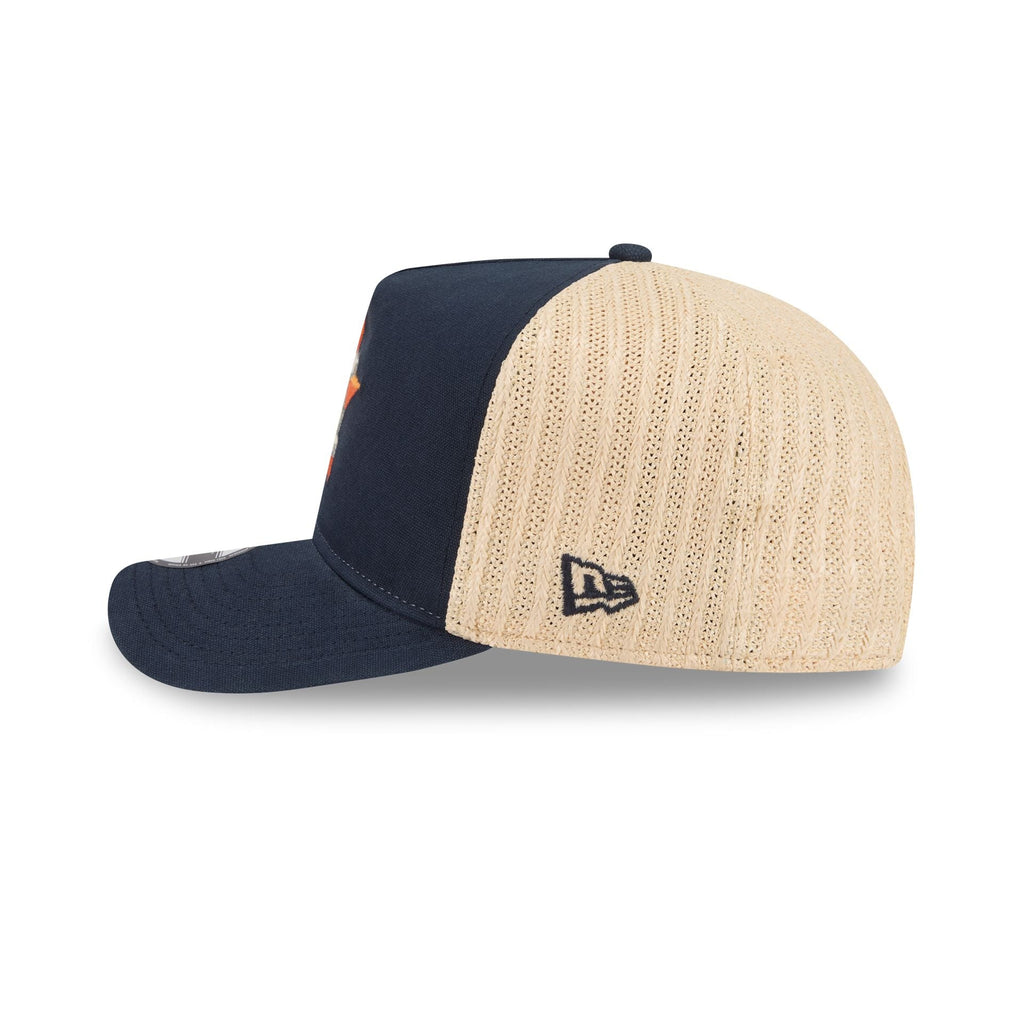 Houston Astros Grained 9FIFTY A-Frame Snapback Hat - Image 4