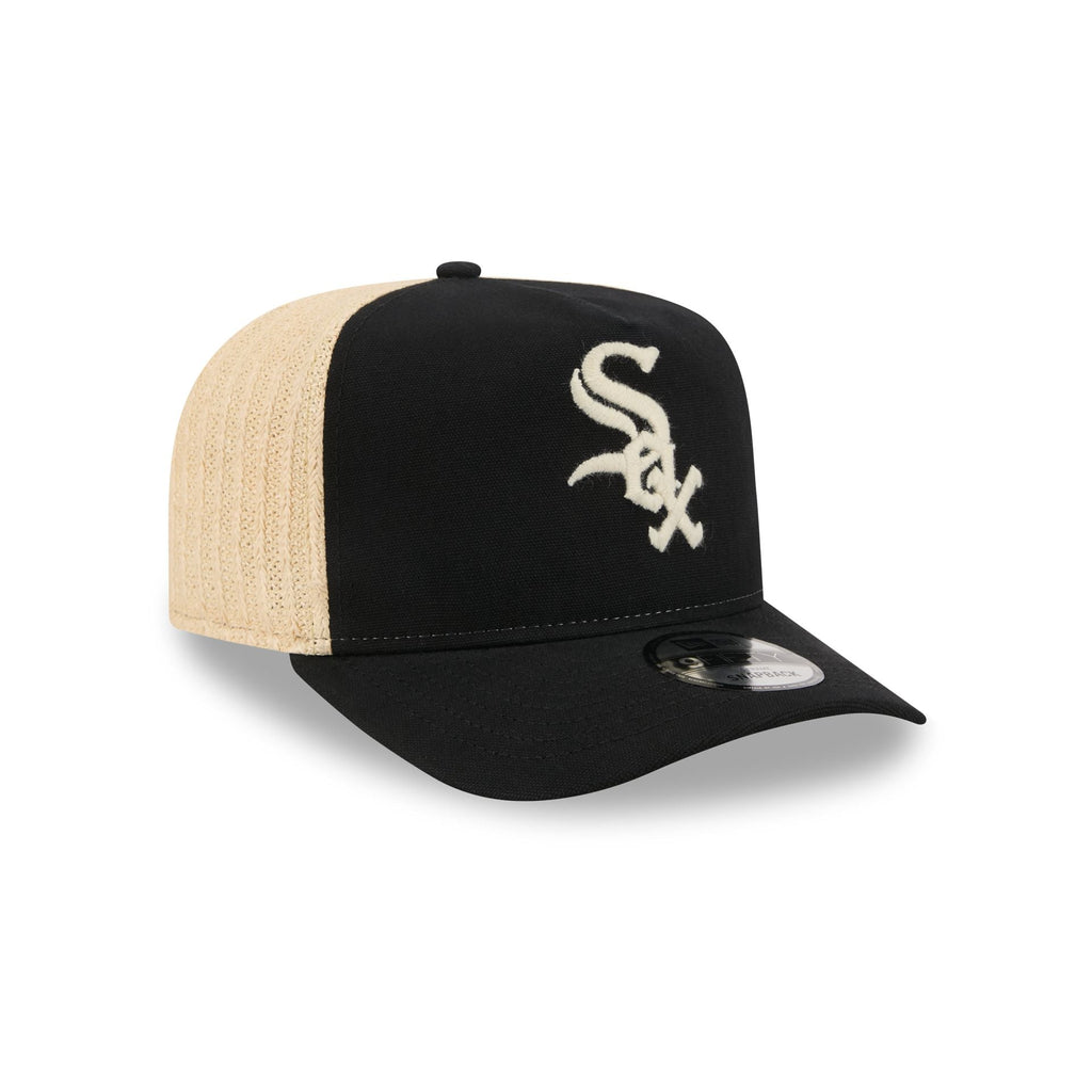 Chicago White Sox Grained 9FIFTY A-Frame Snapback Hat - Image 3