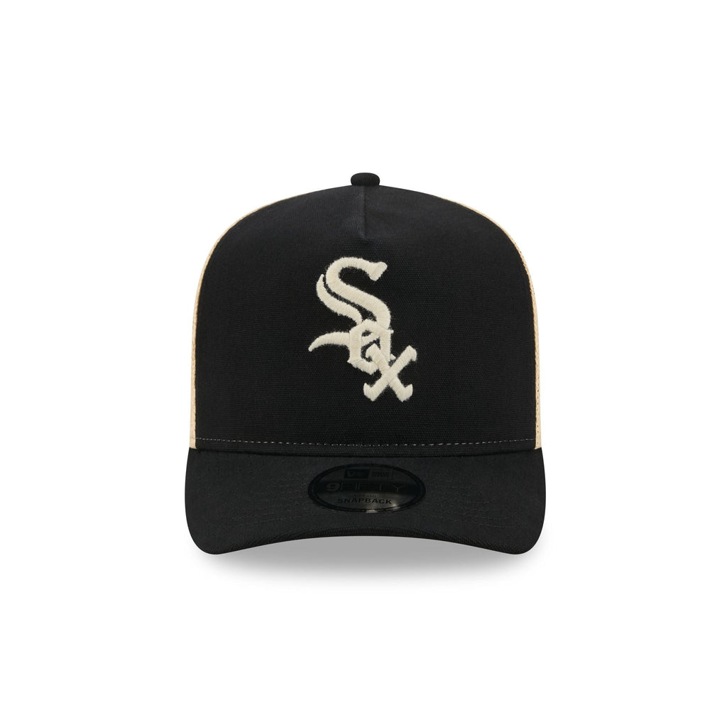 Chicago White Sox Grained 9FIFTY A-Frame Snapback Hat - Image 2