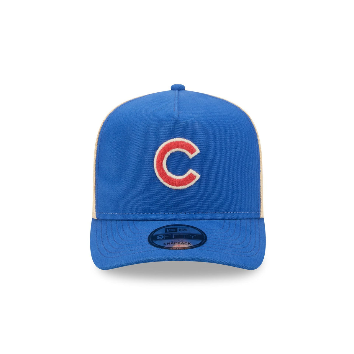 Chicago Cubs Grained 9FIFTY A-Frame Snapback Hat - Image 2