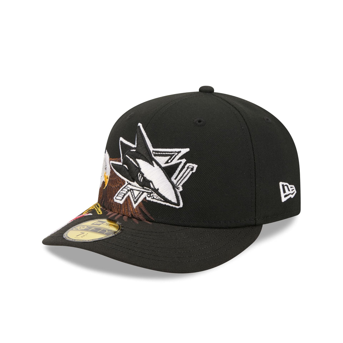 San Jose Sharks Liberty Eagle 59FIFTY Fitted Hat - Image 3