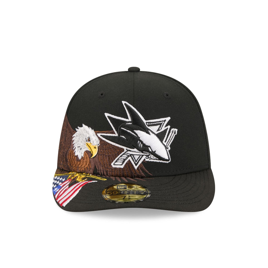 San Jose Sharks Liberty Eagle 59FIFTY Fitted Hat - Image 2