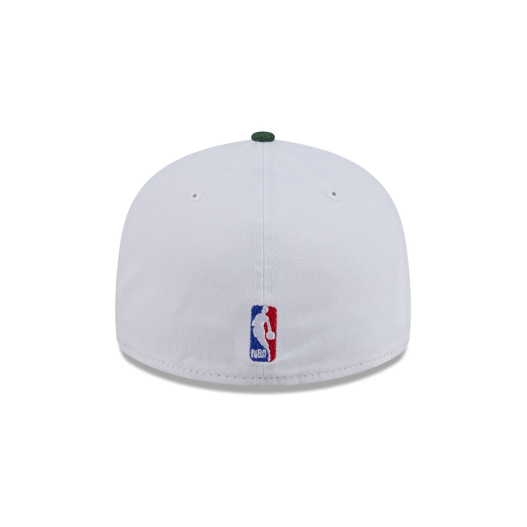 Boston Celtics Hardwood Classics Diamond Stitch White 59FIFTY Fitted Hat - Image 6