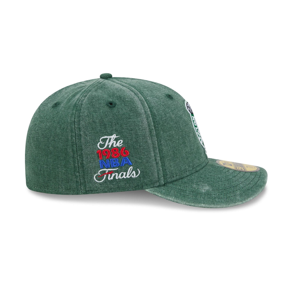 Boston Celtics Hardwood Classics Diamond Stitch 59FIFTY Fitted Hat - Image 4