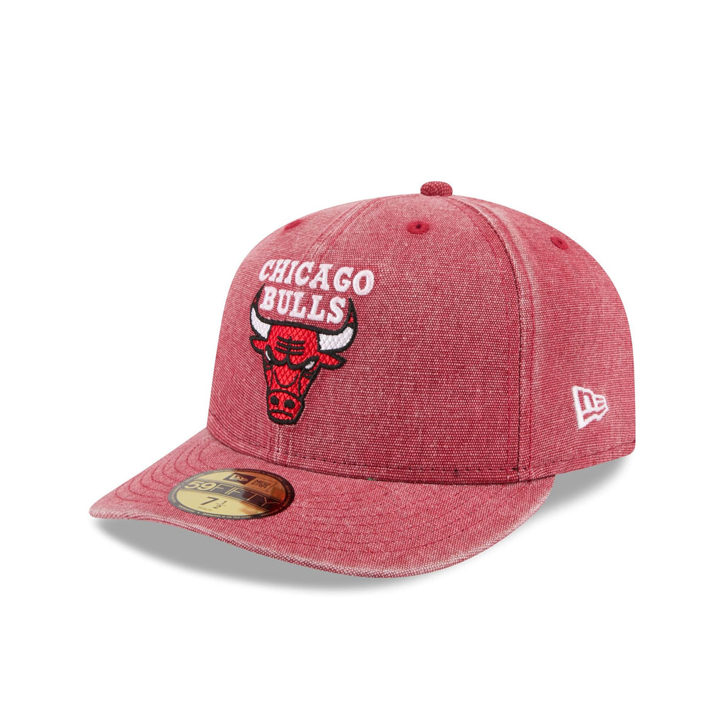 Chicago Bulls Hardwood Classics Diamond Stitch Red 59FIFTY Fitted Hat - Image 3