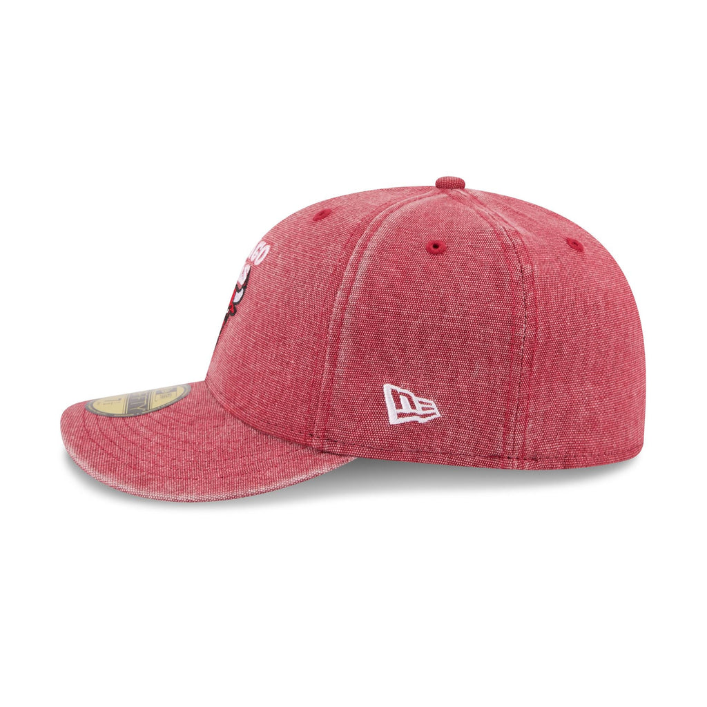 Chicago Bulls Hardwood Classics Diamond Stitch Red 59FIFTY Fitted Hat - Image 5