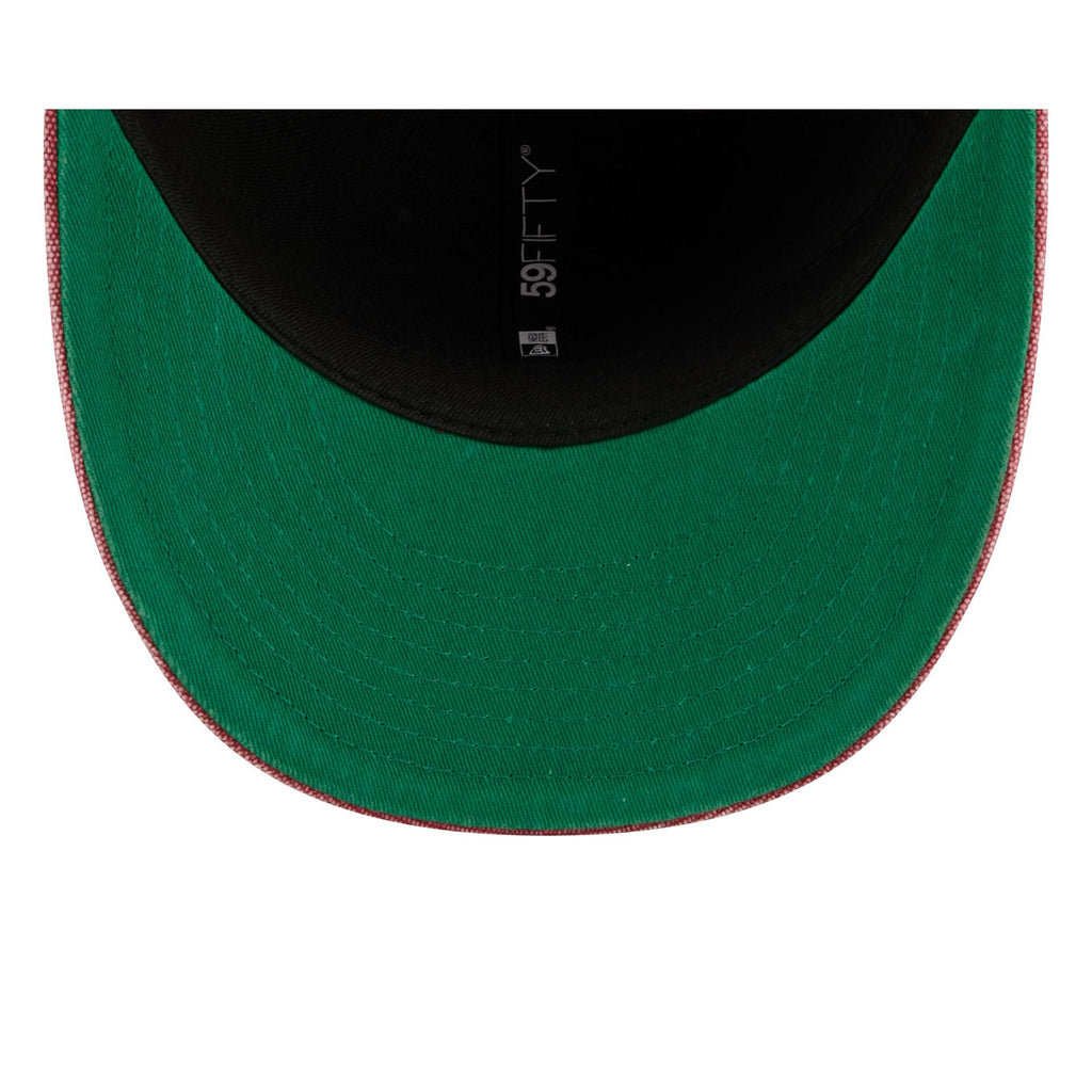Chicago Bulls Hardwood Classics Diamond Stitch Red 59FIFTY Fitted Hat - Image 7