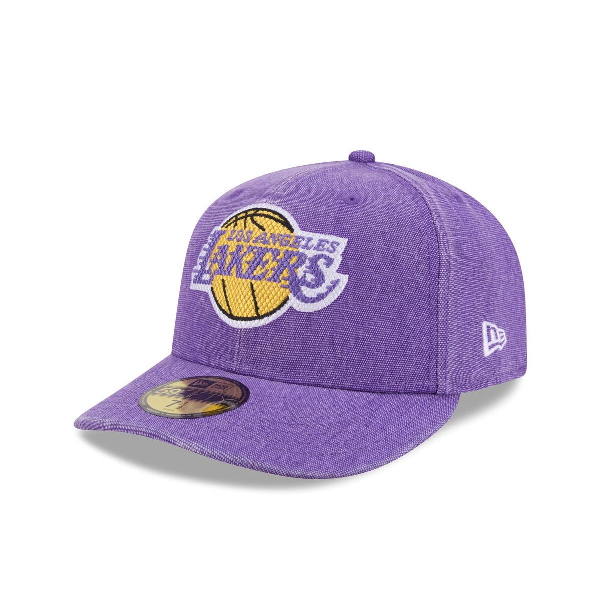 Los Angeles Lakers Hardwood Classics Diamond Stitch 59FIFTY Fitted Hat - Image 3