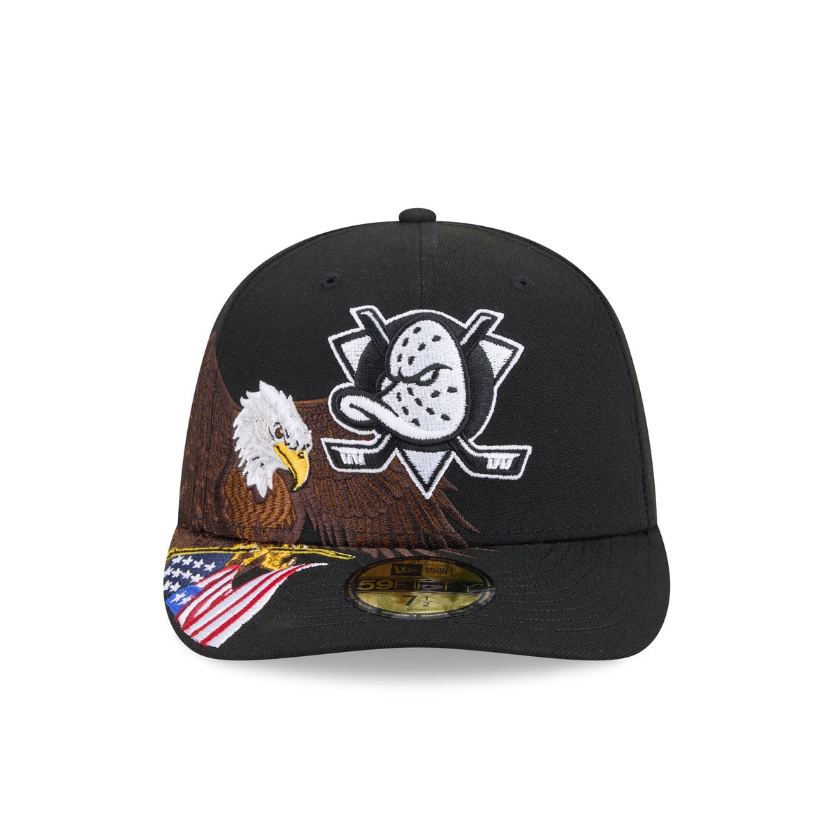 Anaheim Ducks Liberty Eagle 59FIFTY Fitted Hat - Image 2