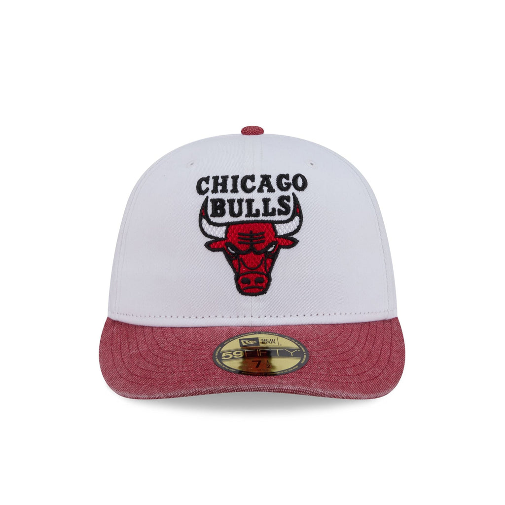Chicago Bulls Hardwood Classics Diamond Stitch White 59FIFTY Fitted Hat - Image 2