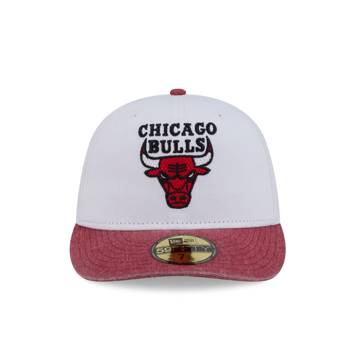 Chicago Bulls Hardwood Classics Diamond Stitch White 59FIFTY Fitted Hat - Image 2