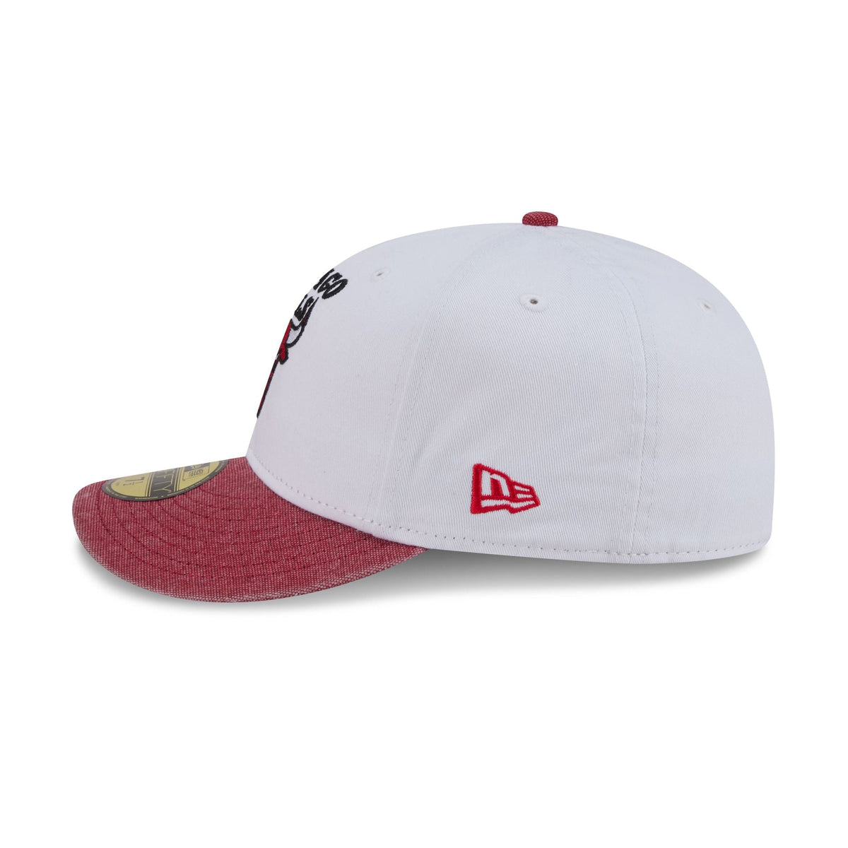 Chicago Bulls Hardwood Classics Diamond Stitch White 59FIFTY Fitted Hat - Image 5