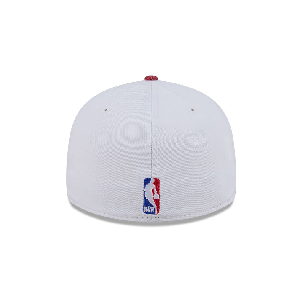 Chicago Bulls Hardwood Classics Diamond Stitch White 59FIFTY Fitted Hat - Image 6
