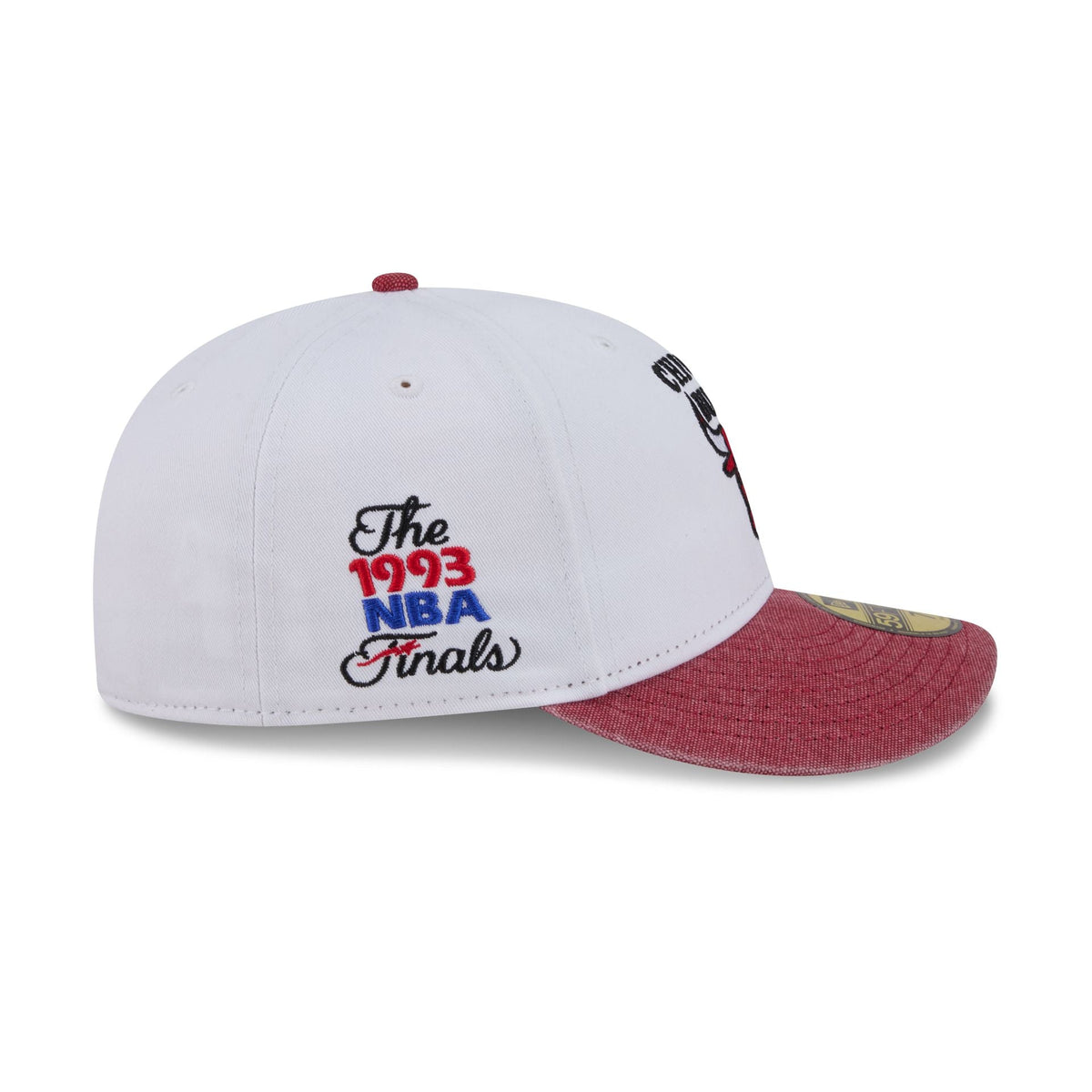 Chicago Bulls Hardwood Classics Diamond Stitch White 59FIFTY Fitted Hat - Image 4