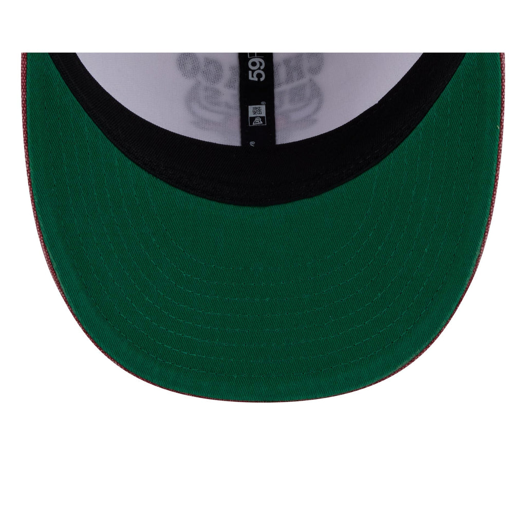 Chicago Bulls Hardwood Classics Diamond Stitch White 59FIFTY Fitted Hat - Image 7