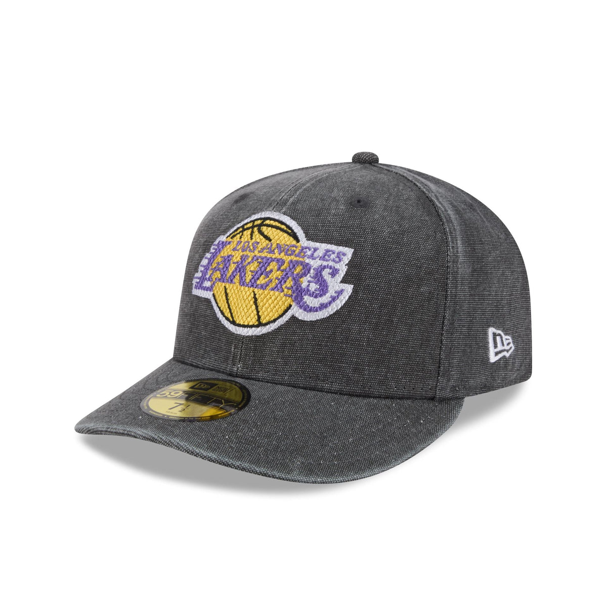 Los Angeles Lakers Hardwood Classics Diamond Stitch Black 59FIFTY Fitted Hat - Image 3