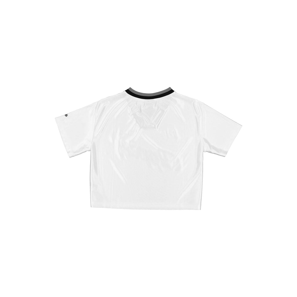 Brooklyn Nets Sport Classics Women's Cropped White T-Shirt - Image 2